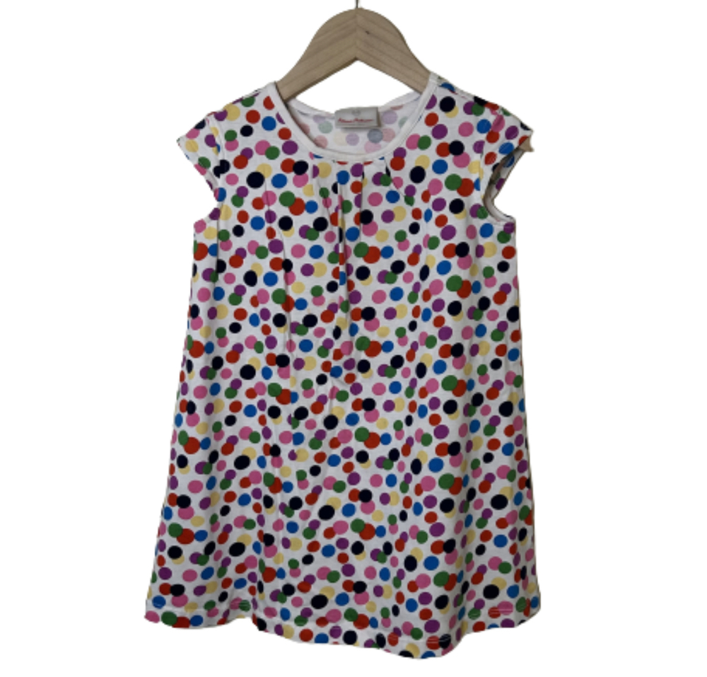 Hanna Andersson Bubble Gum Polka Dot Dress | Size 5